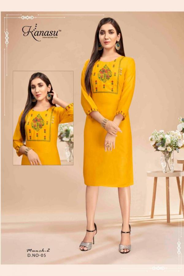 Kanasu Munch 2 Designer Rayon Kurti 